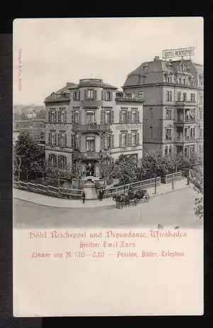 Wiesbaden. Hotel Reichsport und Dependance.