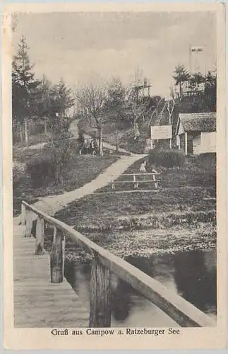 Campow am Ratzeburger See. Restaurant zur schönen Aussicht. Inh. E. Jütting.