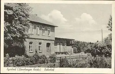 Egestorf . Lüneburger Heide.. Bahnhof.