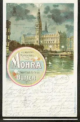 Werbung, Hamburg Mohra Margarine.
