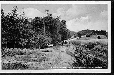 Sieversen. Weg nach Pensionshaus zur Waldquelle..