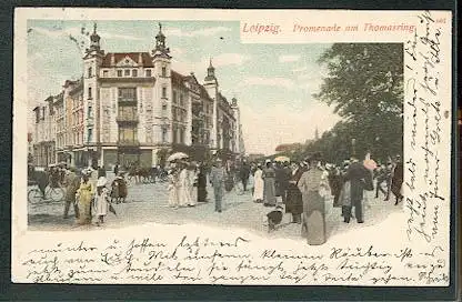 Leipzig. Promenade am Thomasring.