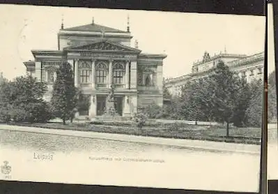 Leipzig. Konzerthaus mit Univsitätsbibliotäk.