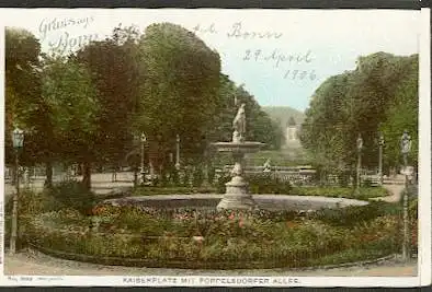 Bonn. Kaiserplatz mit Poppelsdorer Allee.