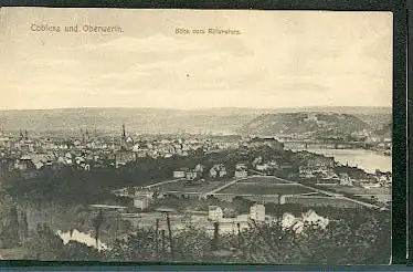 Coblentz und Oberwerth. Blick vom Rittersturz.