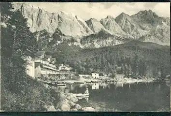 Eibsee g. Zugspitze.