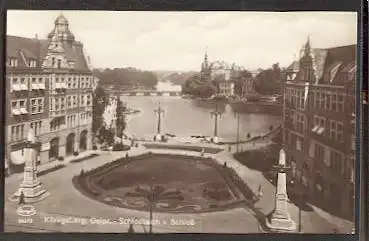 Königsberg, Ostpr. Schlossteich v Schloss.