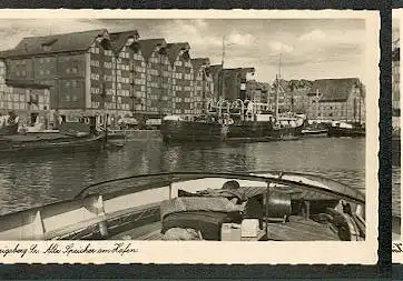 Königsberg Pr. Alt Speicher am Hafen.