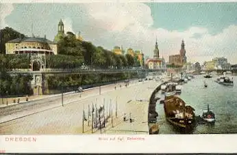 Dresden. Blick auf Kgl. Belvedere.