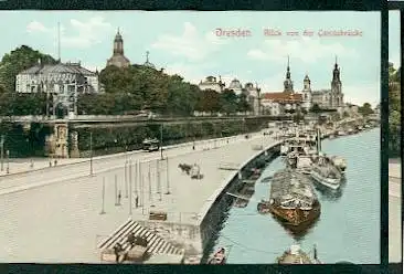 Dresden. Blick von der Carolabrücke.
