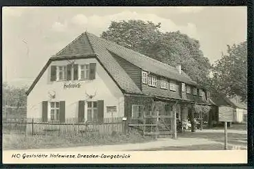 DresdenLangebrück. HO Gaststätte Hofewiese.