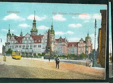 Dresden. Kgl. Schloss Gesamtansicht.