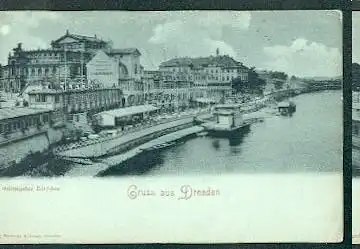 Dresden. Gruss aus Dresden. Italienisches Dörfchen.