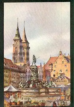 Nürnberg. Neptunbrunnen.