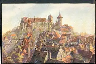 Nürnberg. Burg von Süden.