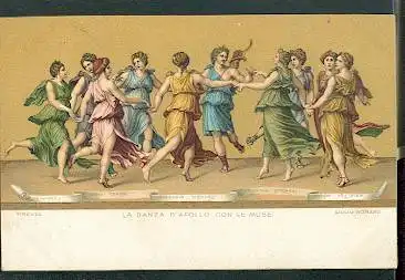 La danza d&#039;Apollocon le Muse.