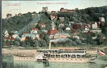 Dresden. Loschwitz. Bergschwebebahn Loschwitzhöhe.