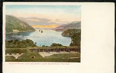 USA. Hudson River. Looking North from West Point Battery.