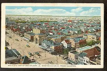 USA. La. Bird&#039;s eye view of New Orleans.