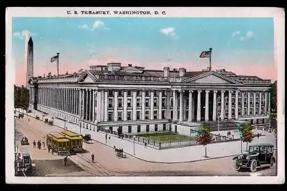 USA. Washington DC. U.S. Treasury.