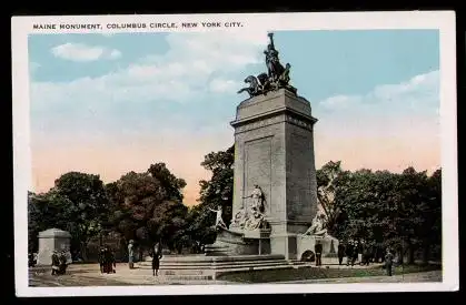 USA. New York City. Maine Monument.