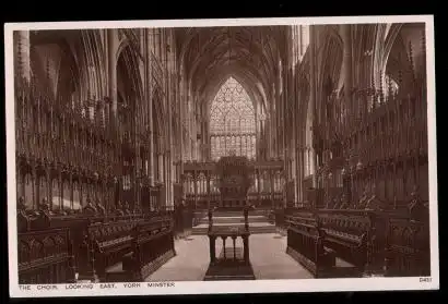 England. York Minster. The chor looking east.