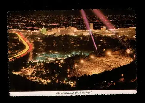 USA. The Hollywood Bowl at Night.