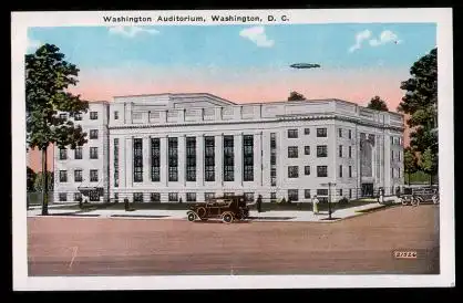 USA. Washington D.C. Washington Auditorium.