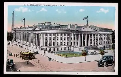 USA. Washington D.C. U.S. Treasury.