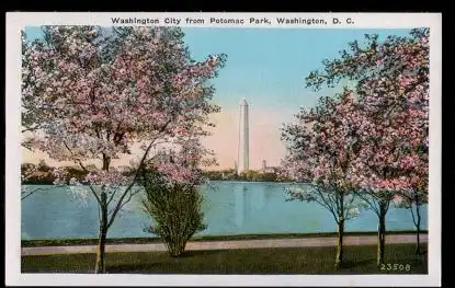 USA. Washington D.C. Washinton City from Potomac Park