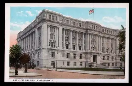 USA. Washington D.C. Municipal Building.