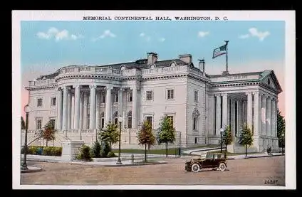 USA. Washington D.C. Memmorial Continental Hall.