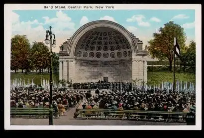 USA. New York. Central Park. Band Stand.