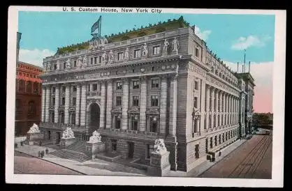 USA. New York City.U.S. Customs House.