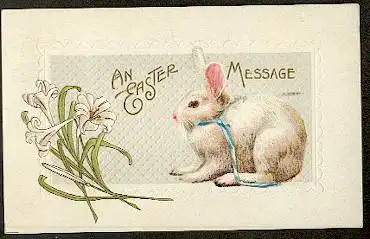 An Easter Message.Litho und Prägedruck