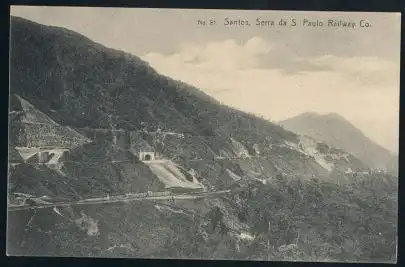 Brasilien. Santos, Sierra da S. Paulo Railway Co.