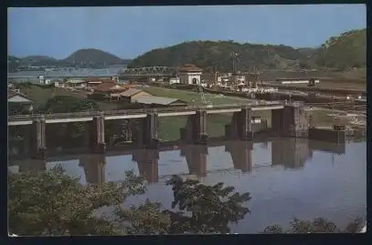 Panama. Esclusas de Miraflores del Canal de Panama.