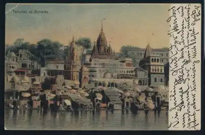 Indien. Tempel of Benares.