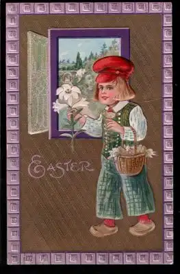 Easter. Litho und Prägedruck