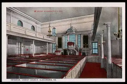 USA. Pa. Alexandria. Interior Christ Church.