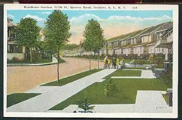 USA. N.Y. Ballaire. Residence Section 212th., St. Queens Road.