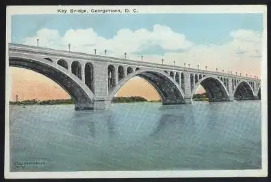 USA. Georgtown D.C. Key Bridge.