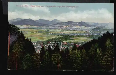 Bonn. a. Rh. Blick von der Casselsruhe auf das Siebengebirge