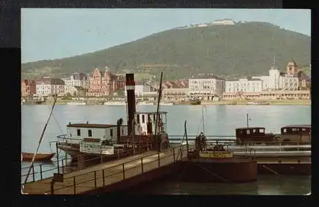 Königswinter. a. Rhein mit Kurhotel auf dem Petersberg