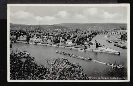 Coblenz. a. Rh. Mit Deutschem Eck