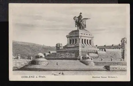 Coblenz. a. Rhein Denkmal Kaiser Wilhelm I