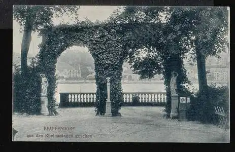 Pfaffendorf. aus den Rheinanlagen gesehen