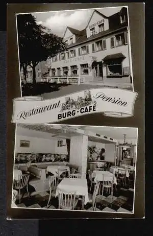 Alken. Restaurant "Burg Cafe", Pension