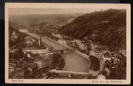Bad Ems. Blick von der Bäderley