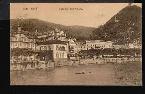 Bad Ems. Kurhaus und Bäderei